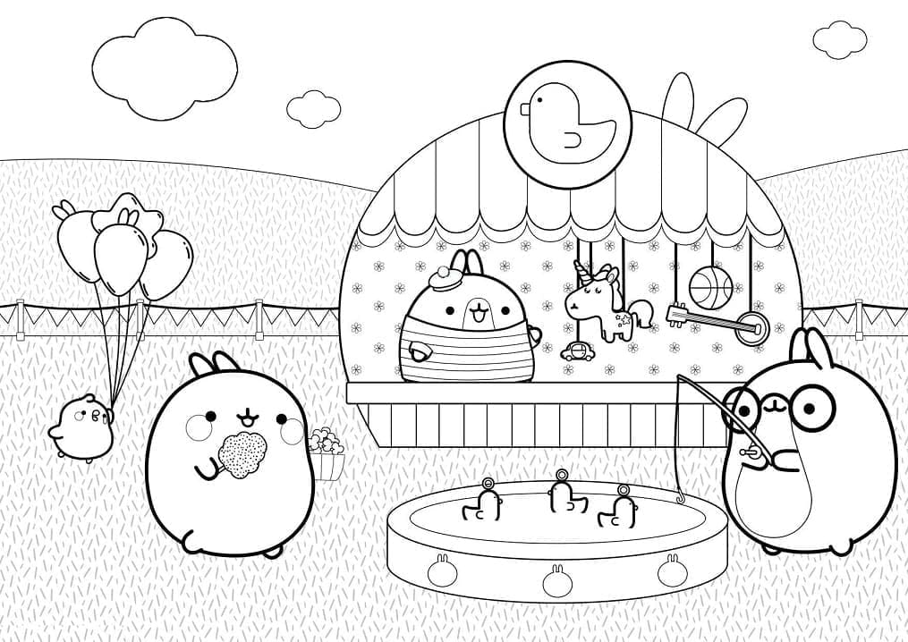 Desenho deImagem de Molang para colorir