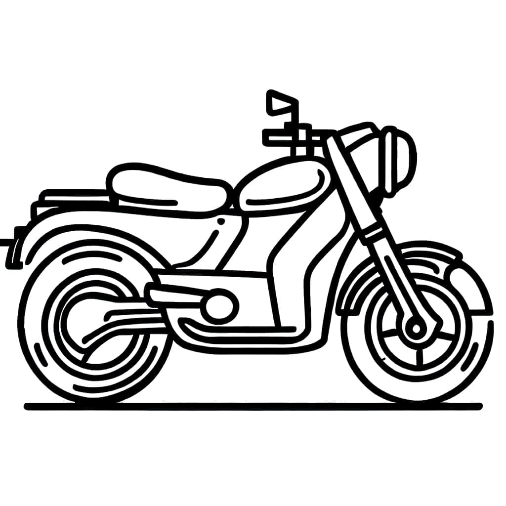 Desenho deImagem de Motocicleta para colorir