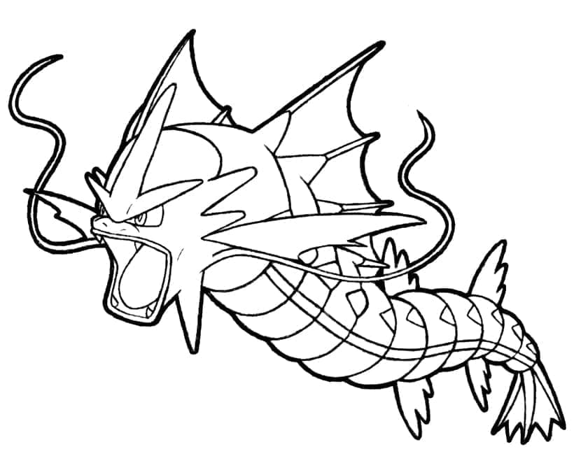 Desenho deImagem de Pokemon Gyarados para colorir