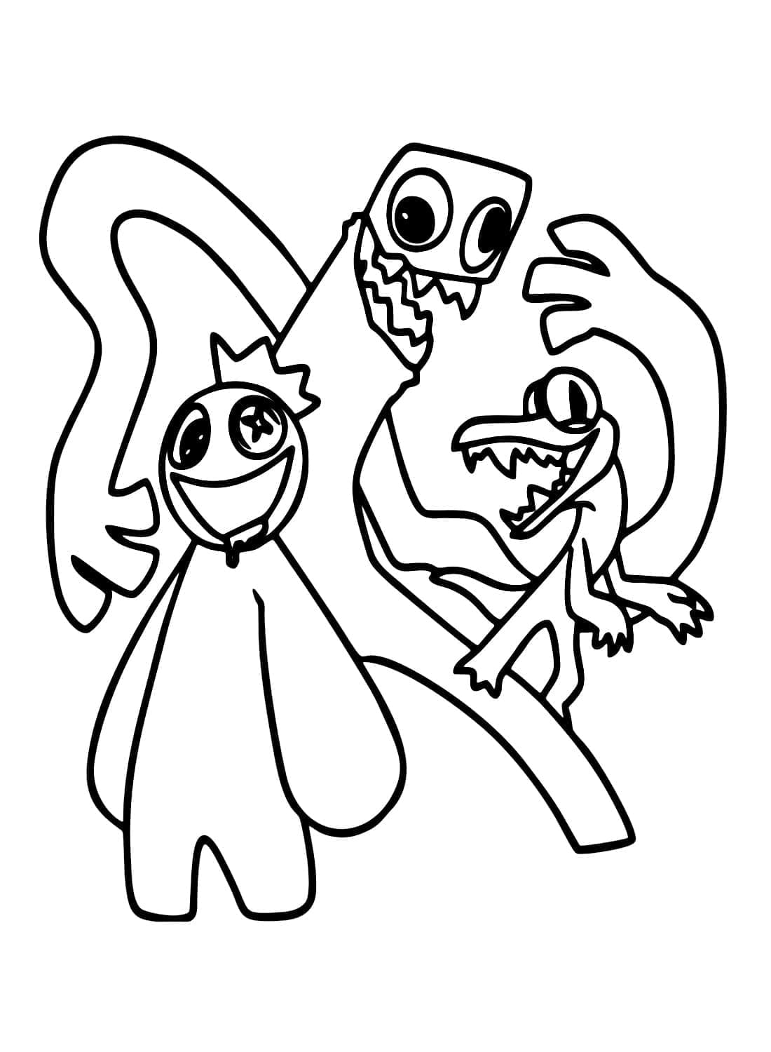 Desenho deImagem de Rainbow Friends para colorir