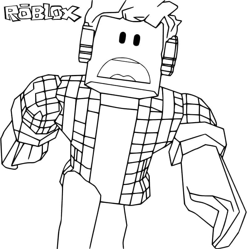 Desenho deImagem de Roblox para colorir