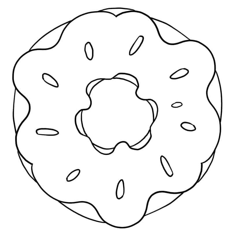 Desenho deImagem de Rosquinha para colorir