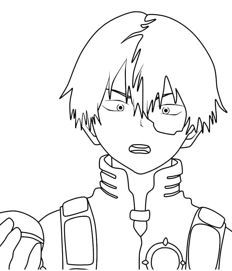 Desenho deImagem de Shoto Todoroki para colorir