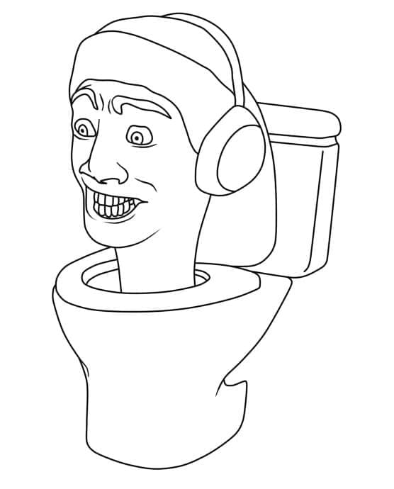 Desenho deImagem de Skibidi Toilet para colorir