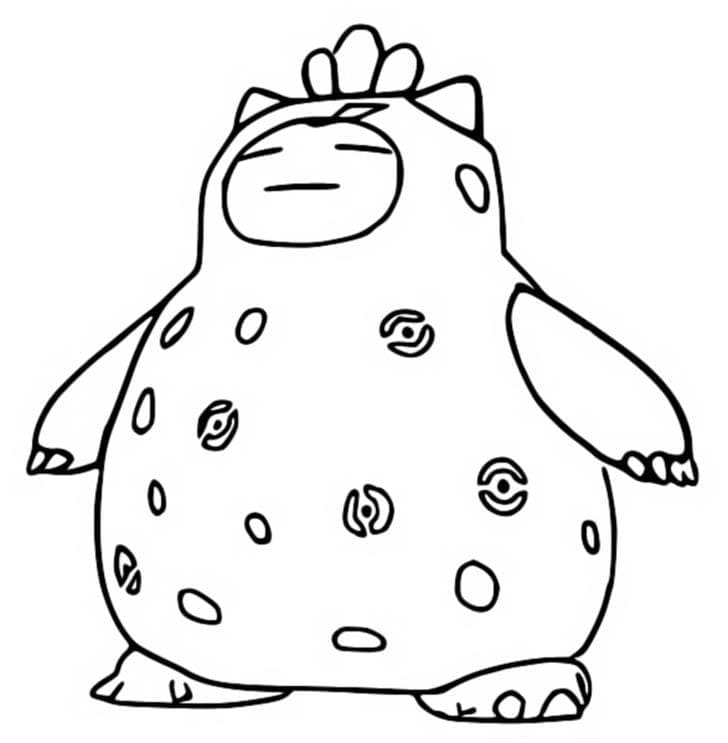 Desenho deImagem de Snorlax para colorir