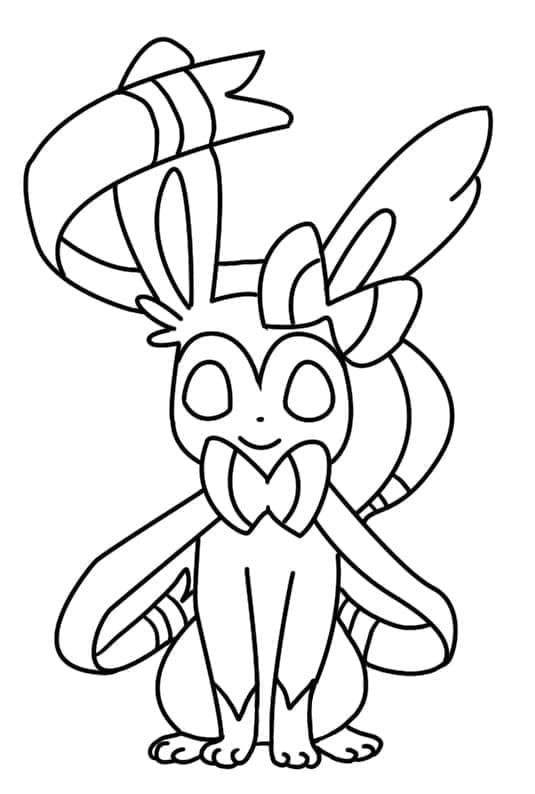 Desenho deImagem de Sylveon para colorir