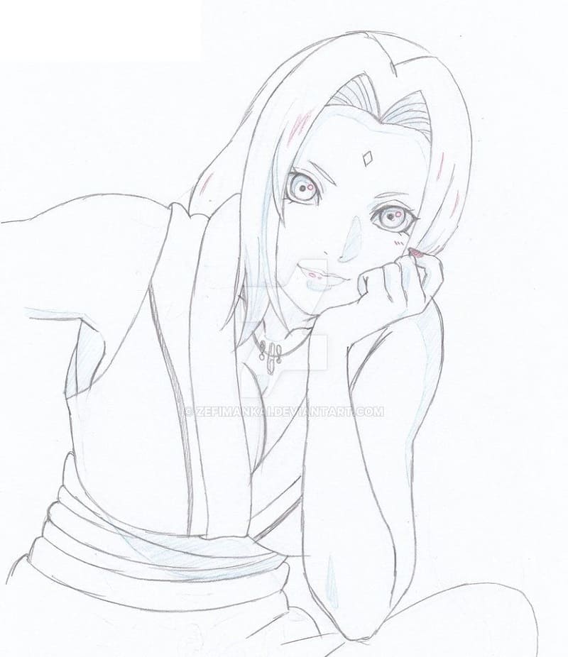 Desenho deImagem de Tsunade para colorir