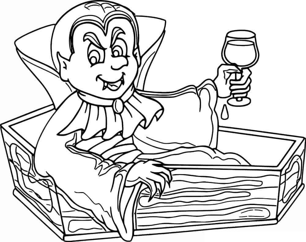 Desenho deImagem de Vampiro para colorir