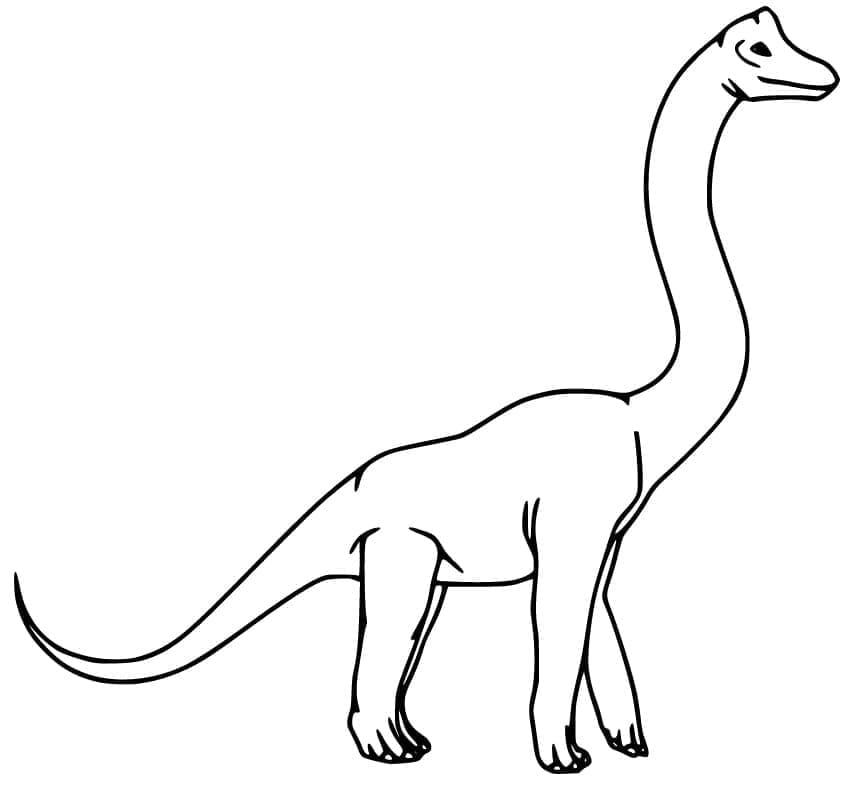 Desenho deImagem do Dinossauro Braquiossauro para colorir