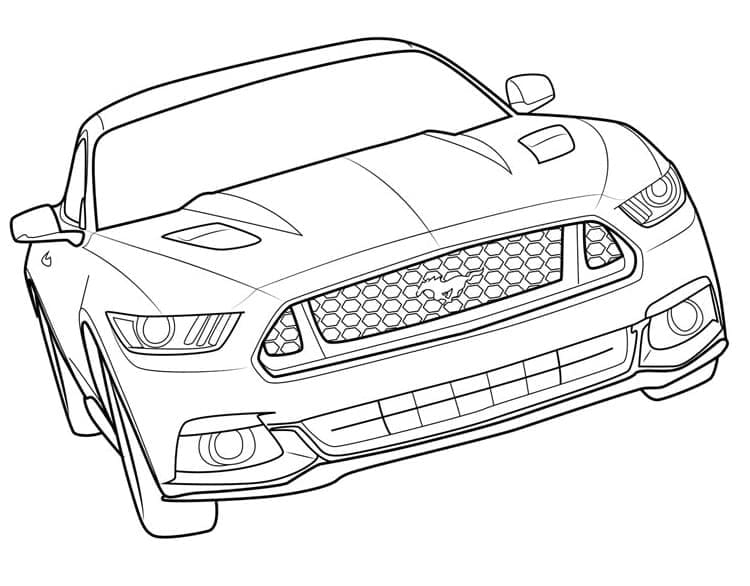 Desenhos de Mustang para colorir