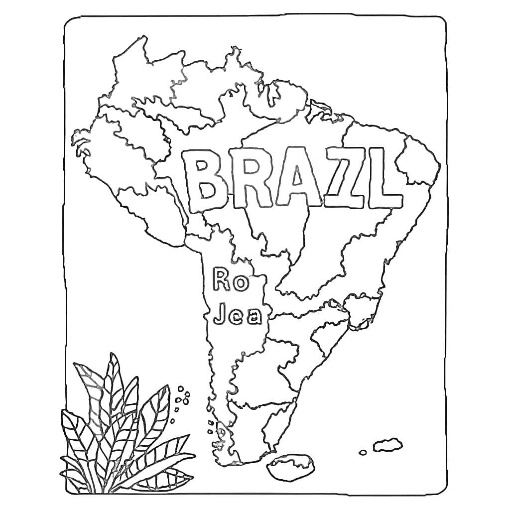 Desenho deImpressionante Mapa do Brasil para colorir