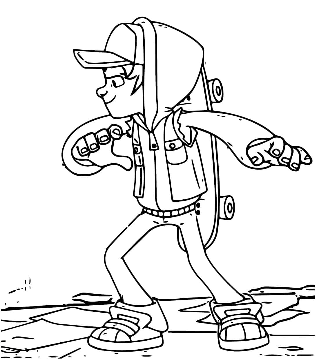 Desenho deImprimível Jogo Subway Surfers para colorir