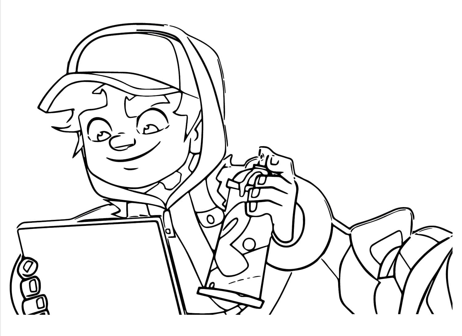 Desenho deImprimível Subway Surfers para colorir