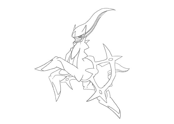 Desenho deIncrível Arceus para colorir