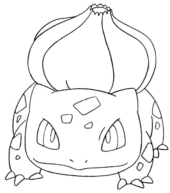 Desenho deIncrível Bulbasaur para colorir