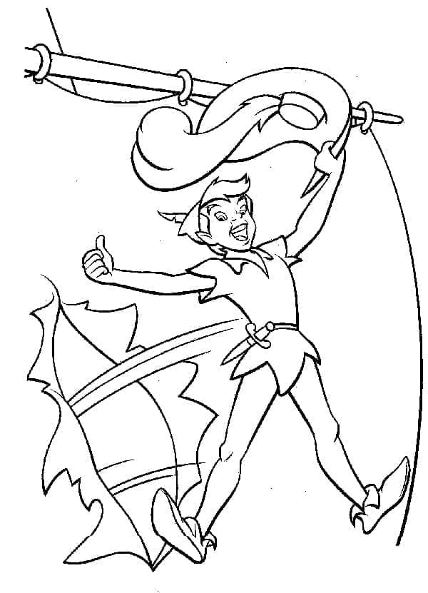 Desenho deIncrível Peter Pan para colorir