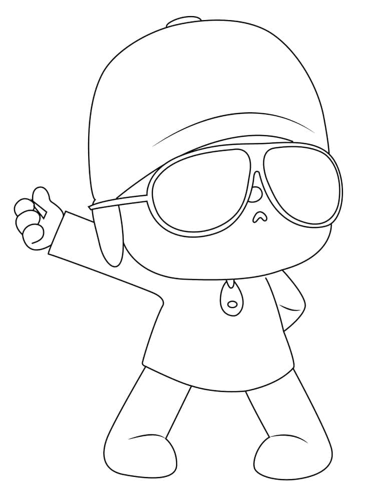 Desenho deIncrível Pocoyo para colorir