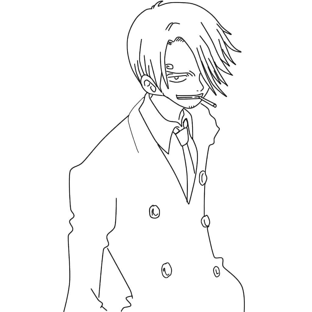 Desenhos de Sanji (One Piece) para colorir