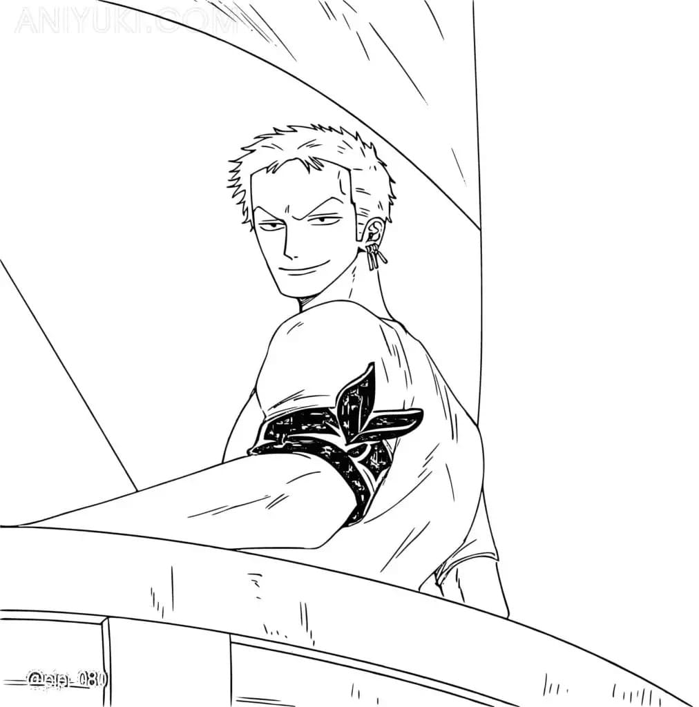 Desenho deIncrível Zoro para colorir