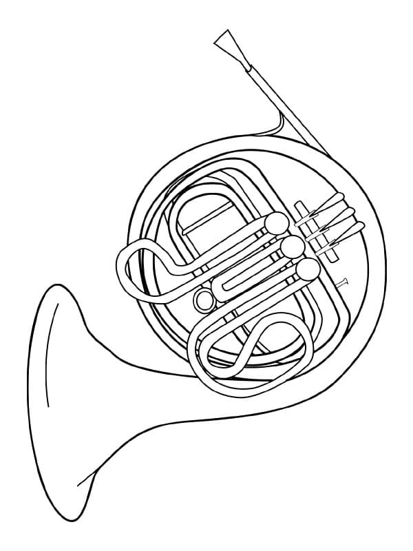 Desenhos de Instrumento Tuba para colorir