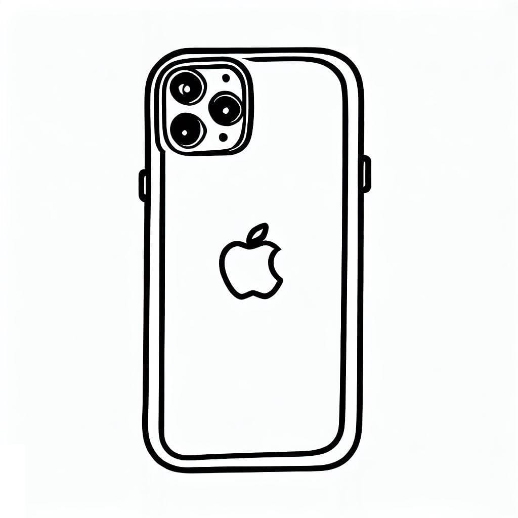 Desenho deIPhone 11 Pro para colorir