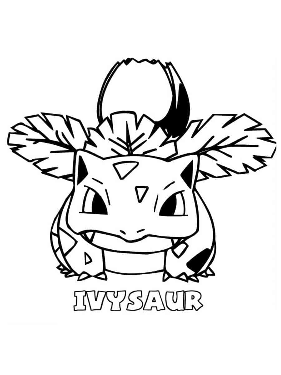 Desenho deIvysaur Pokemon Grátis Para Crianças para colorir