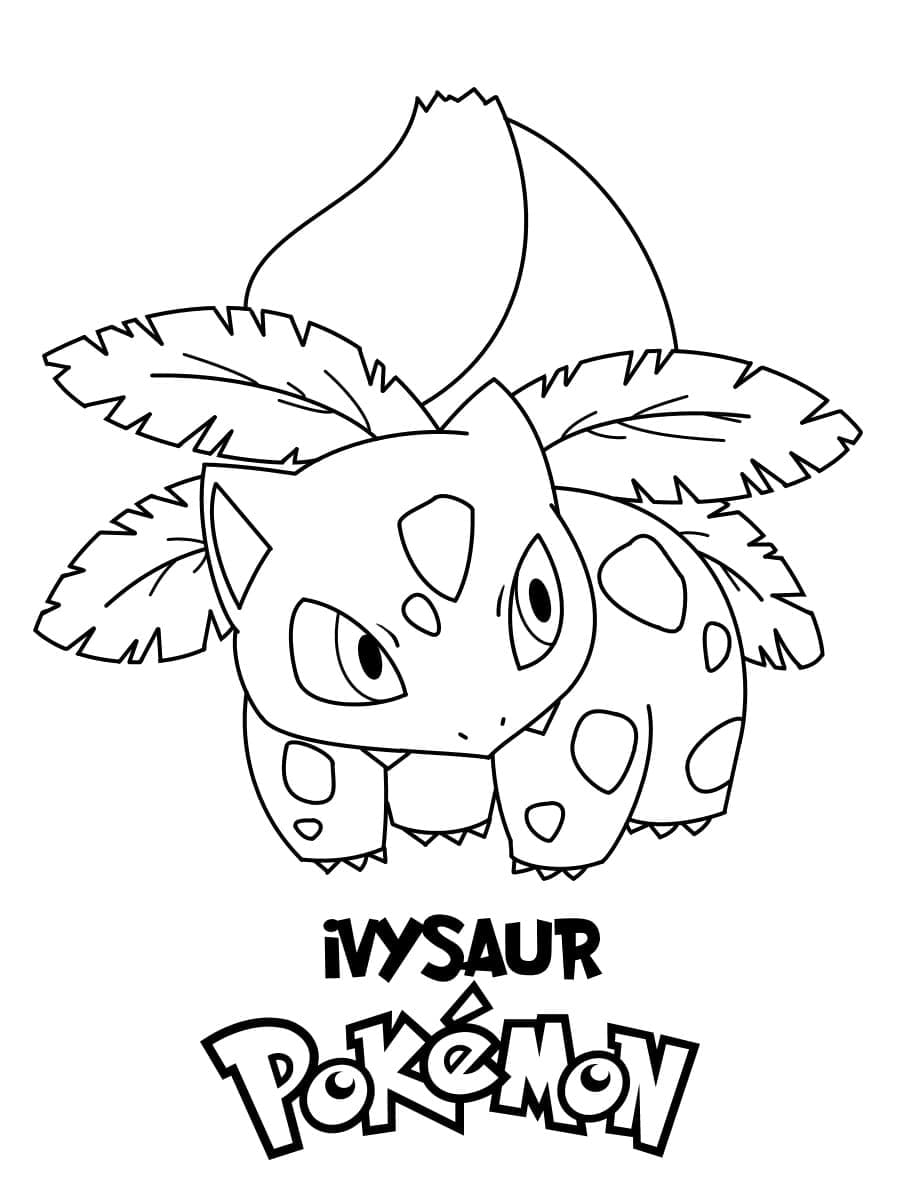 Desenho deIvysaur Pokemon Para Crianças para colorir