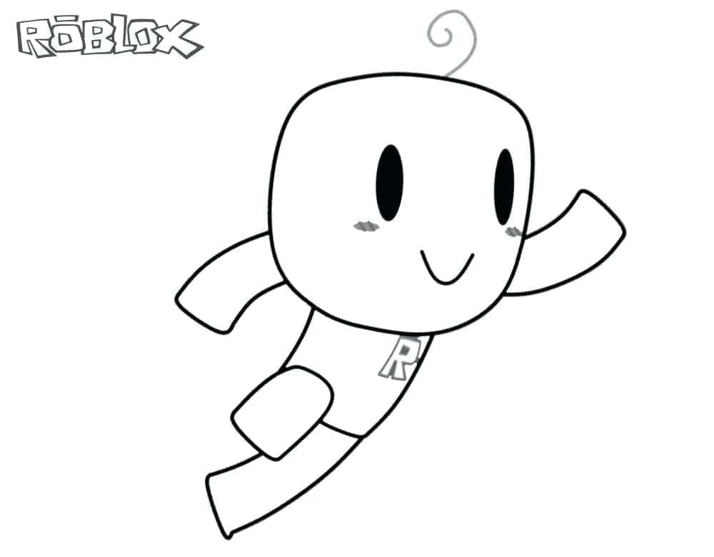 Desenho deJogador Novato de Roblox para colorir