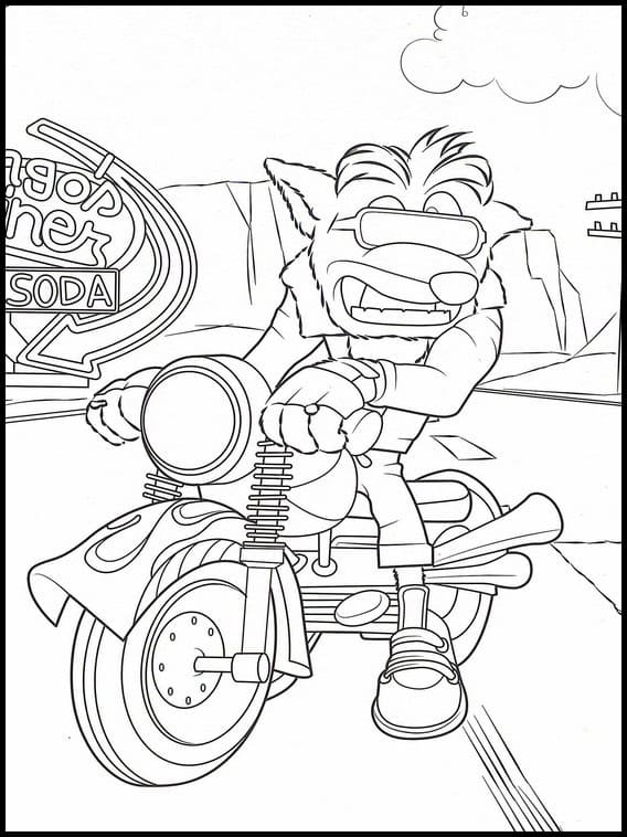 Desenho deJogo Crash para colorir