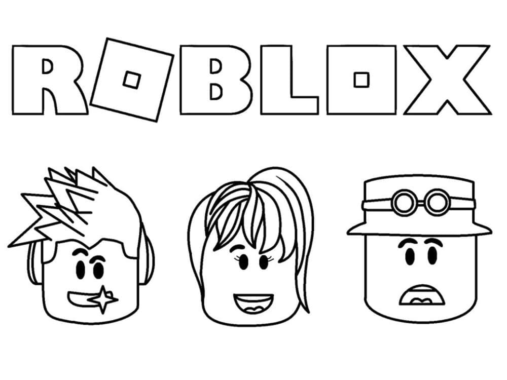 Desenho deJogo Roblox Grátis para colorir