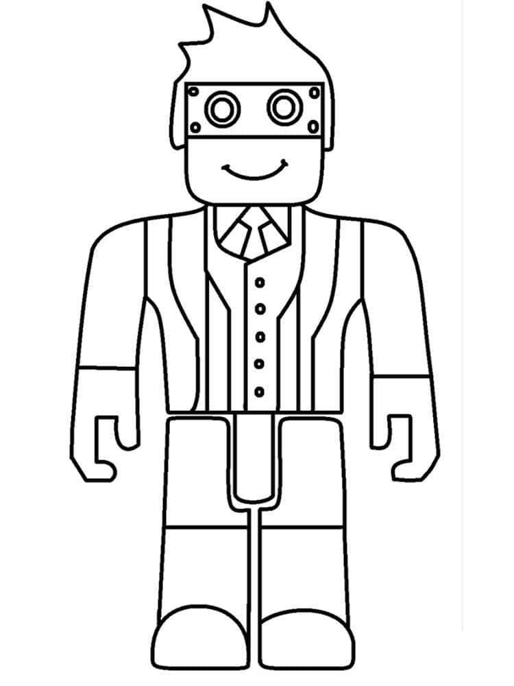 Desenho deJogo Roblox Grátis Para Crianças para colorir