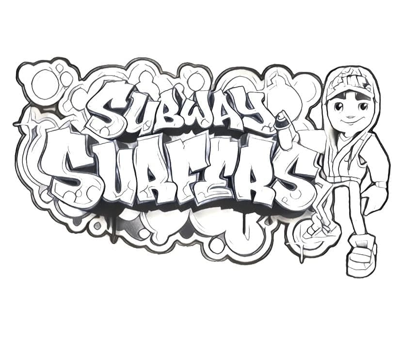 Desenho deJogo Subway Surfers Grátis para colorir