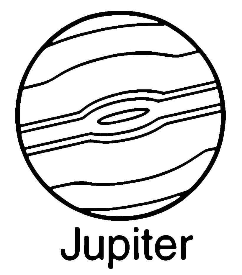 Desenhos de Planeta Júpiter para colorir