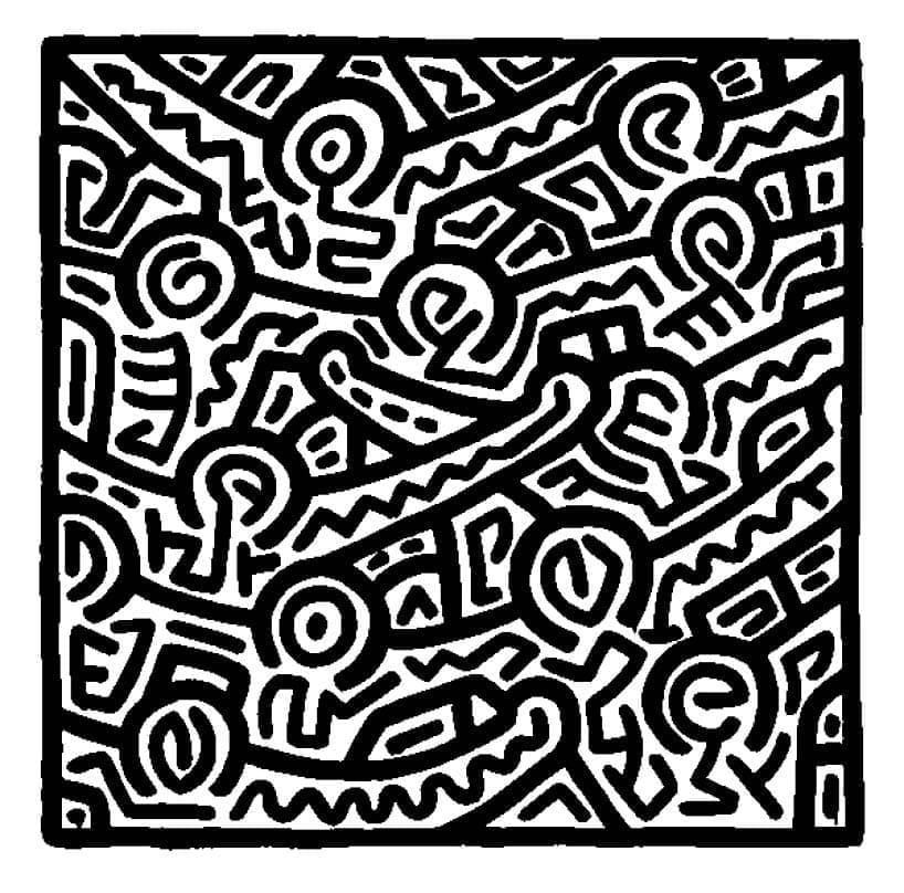 Desenho deKeith Haring Grátis para colorir