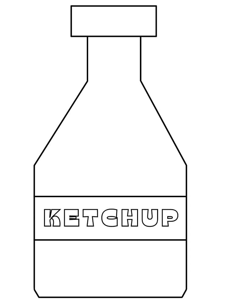 Desenho deKetchup 3 para colorir