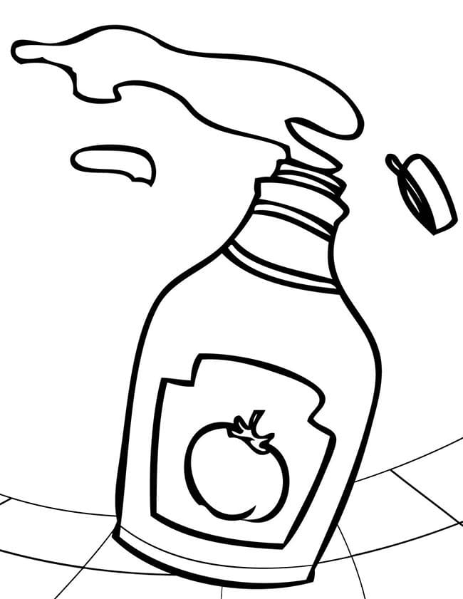 Desenho deKetchup 5 para colorir