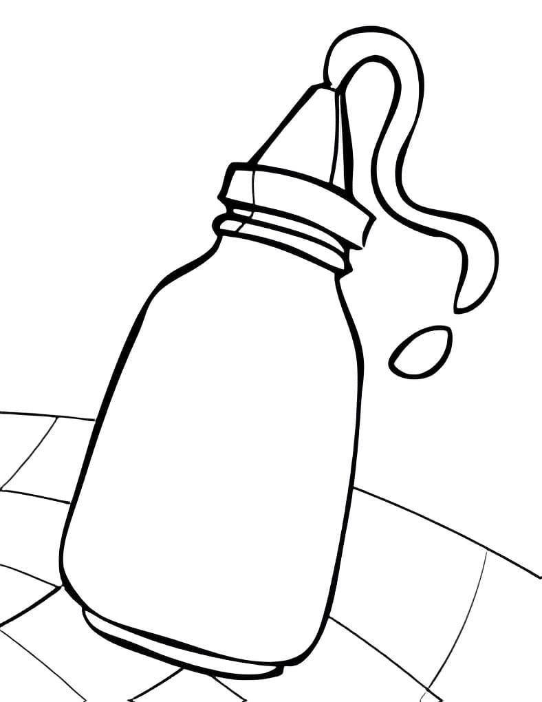 Desenho deKetchup Aberto para colorir