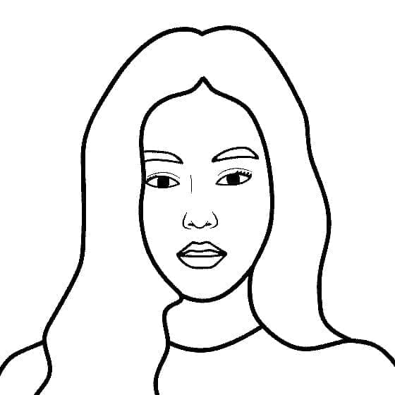 Desenho deKim Jennie Blackpink para colorir