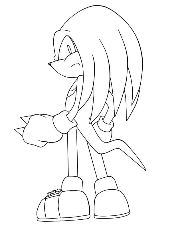 Desenho deKnuckles the Echidna 1 para colorir