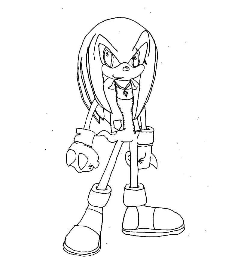 Desenho deKnuckles the Echidna 3 para colorir