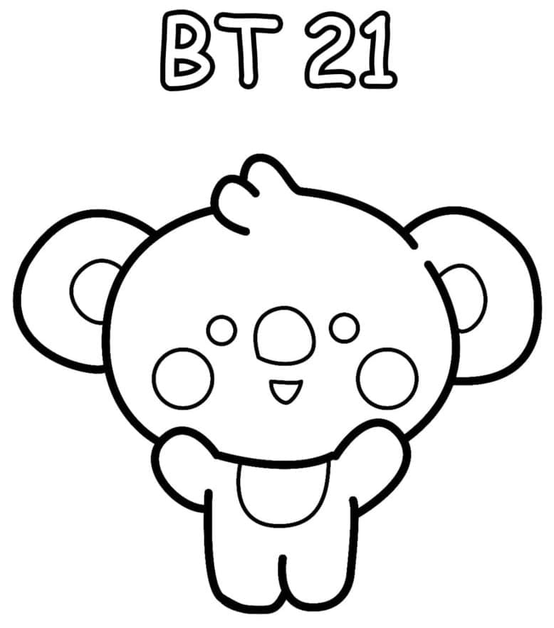 Desenho deKoya BT21 para colorir