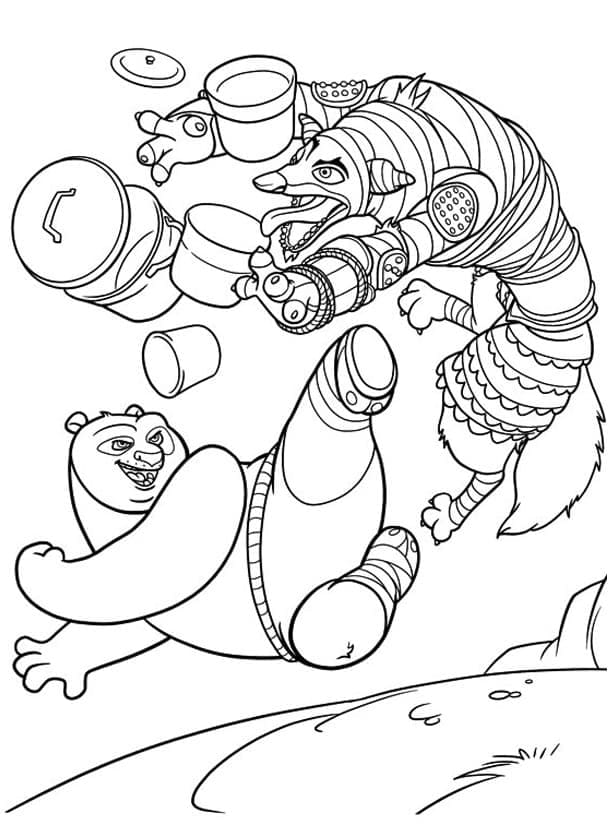 Desenho deKung Fu Panda Imprimível para colorir