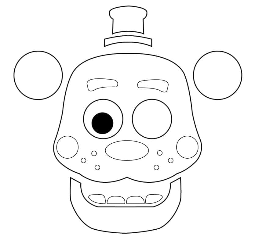 Desenho deLefty de Animatronics FNAF para colorir