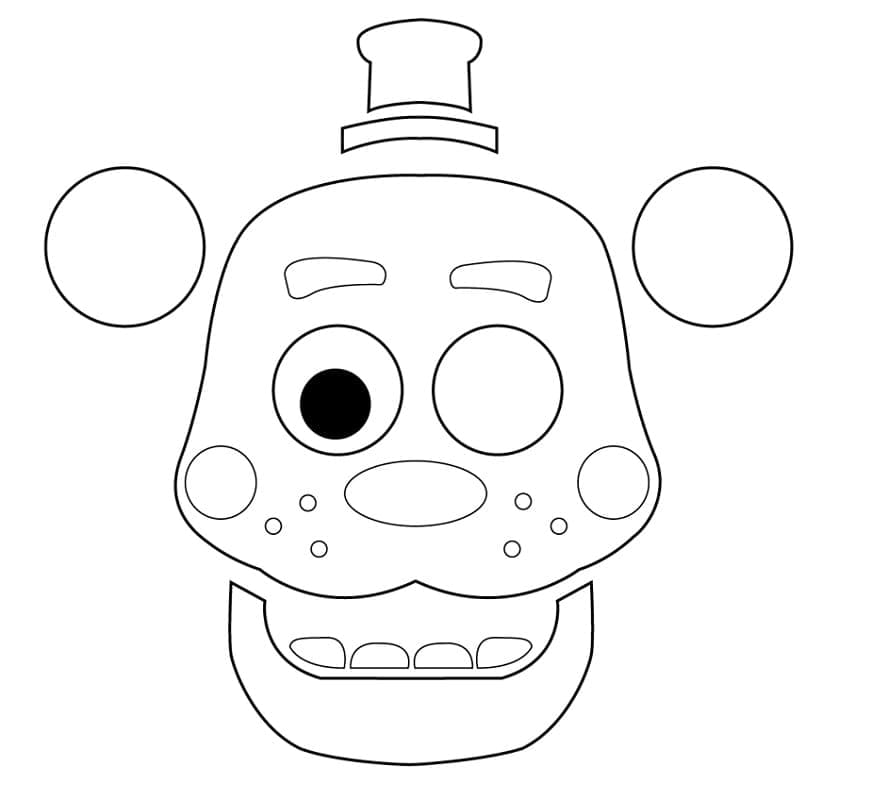 Desenho deLefty de FNAF para colorir