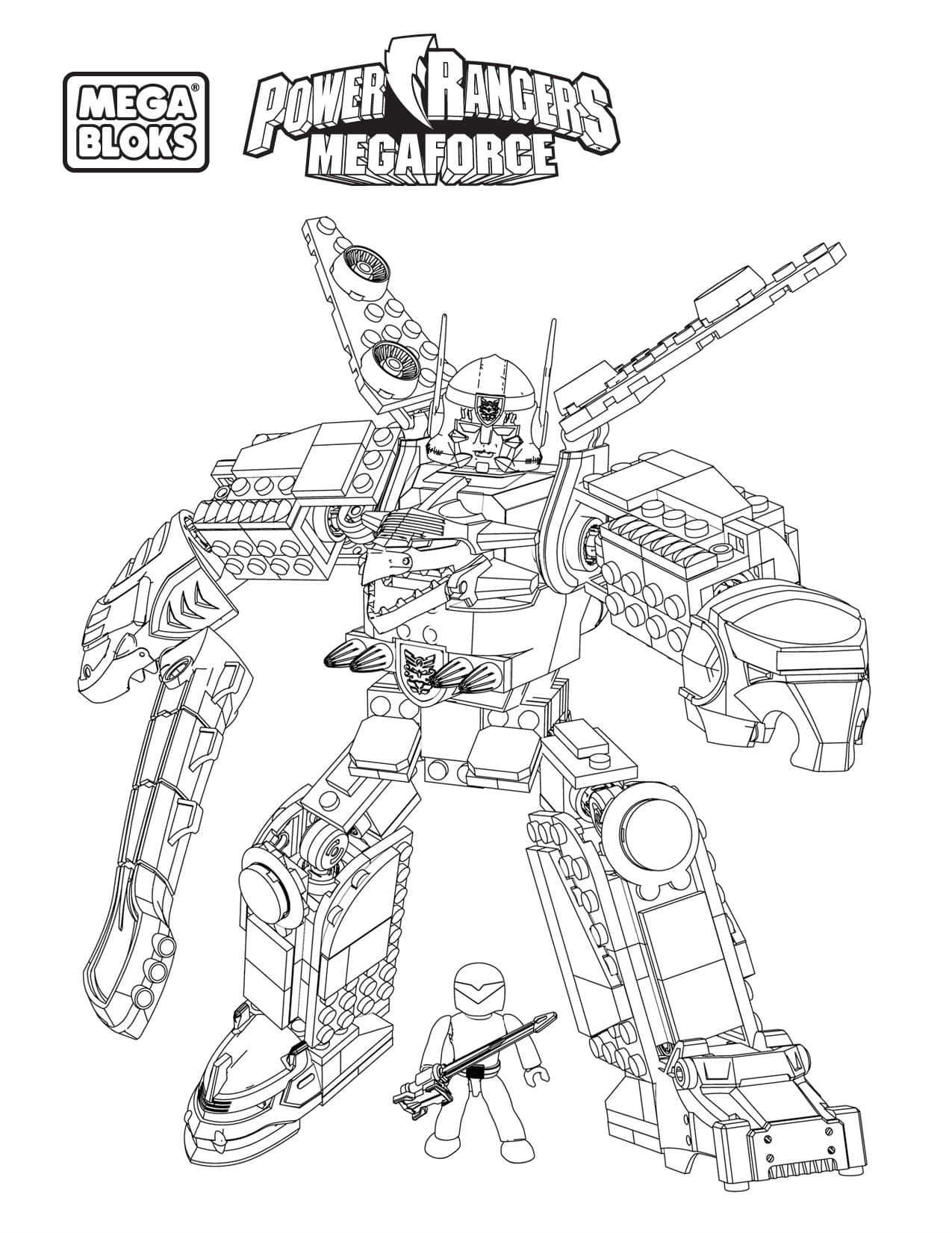 Desenho deLego Megazord para colorir