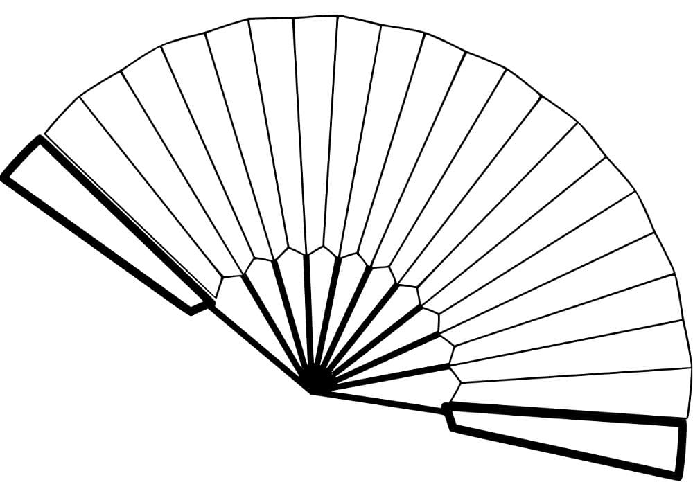 Desenho deLeque Grátis Para Crianças para colorir