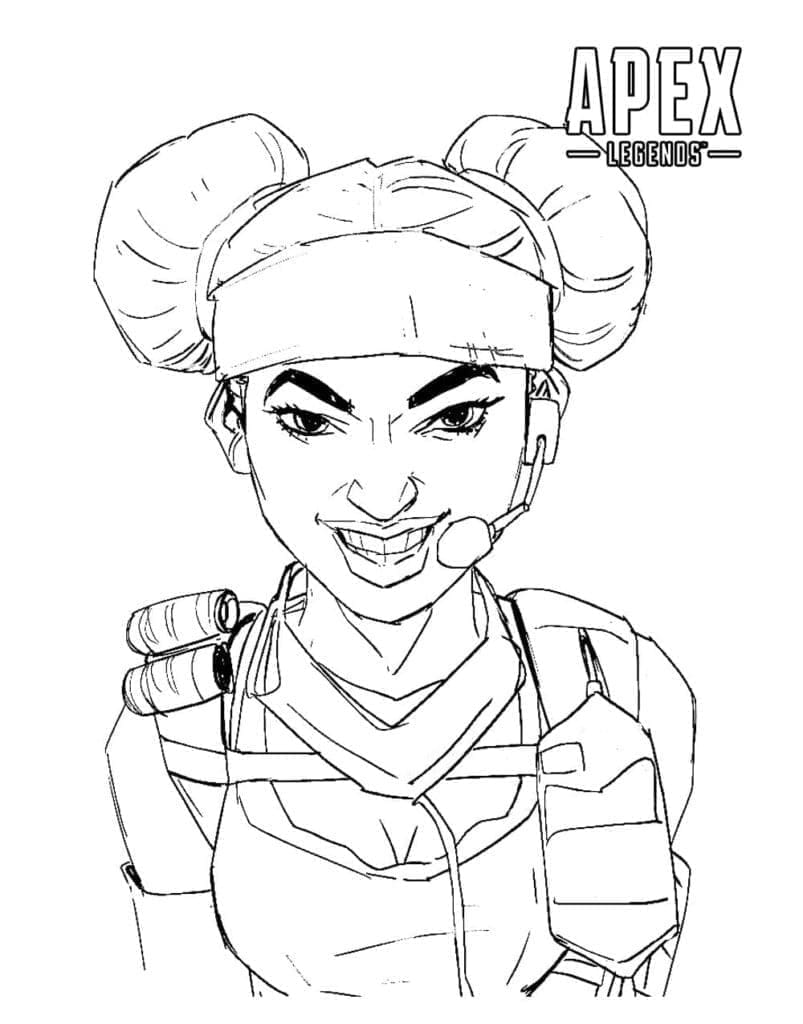 Desenho deLifeline de Apex Legends Grátis para colorir