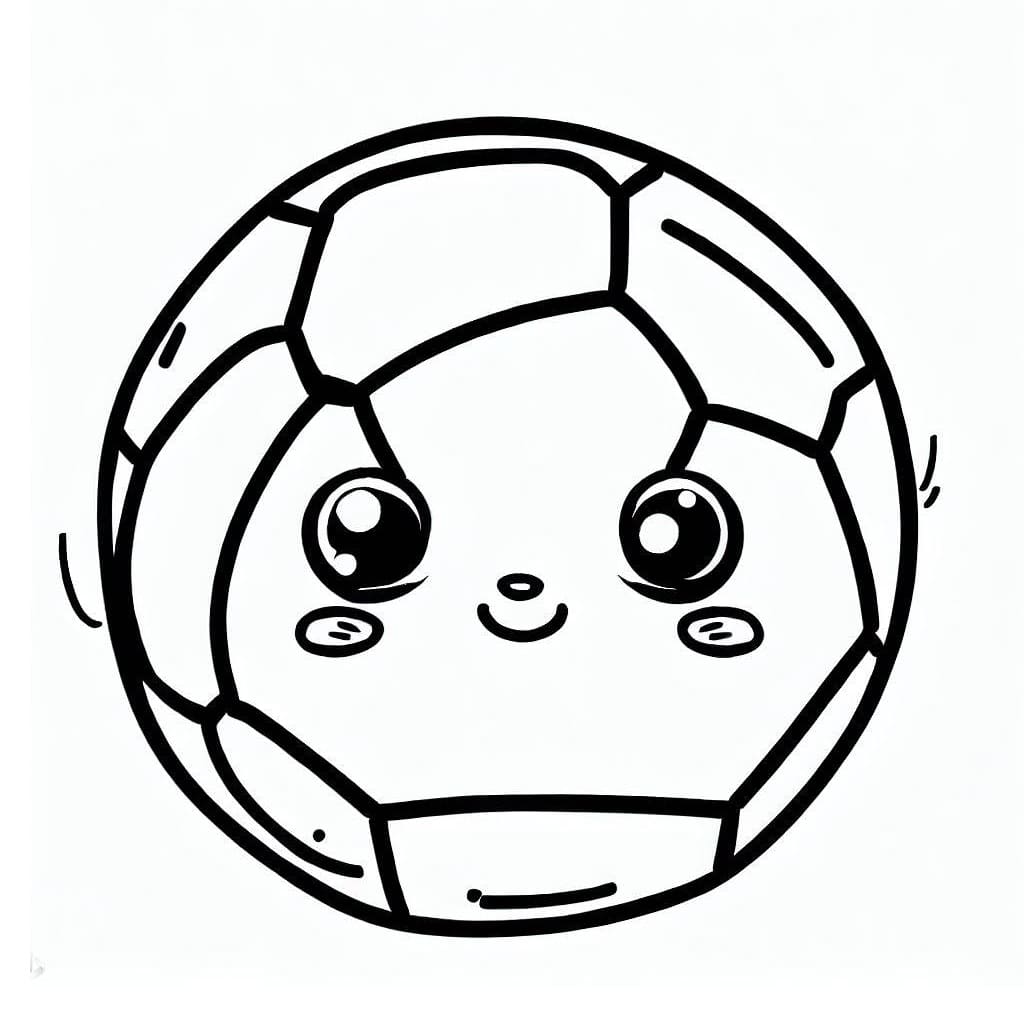 Desenho deLinda Bola de Futebol para colorir