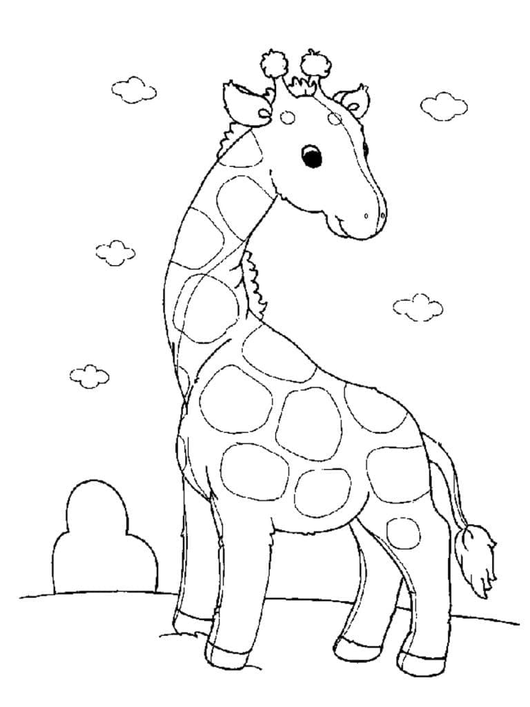 Desenho deLinda Girafa para colorir