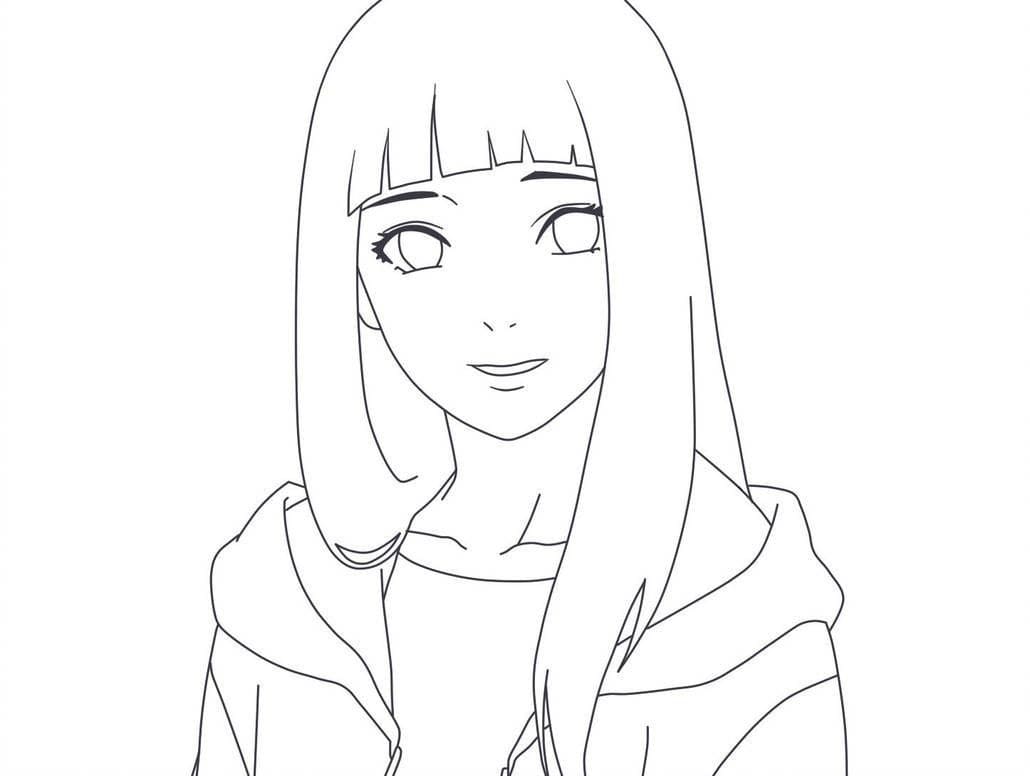 Desenho deLinda Hinata para colorir